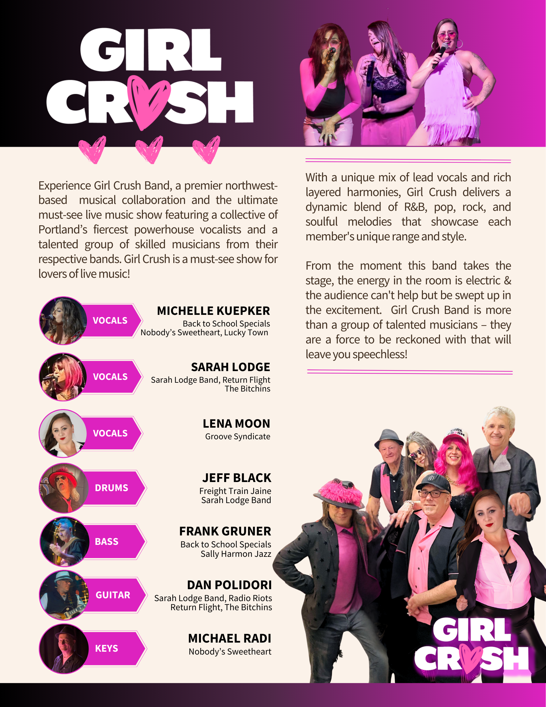 About Us — Girl Crush Band
